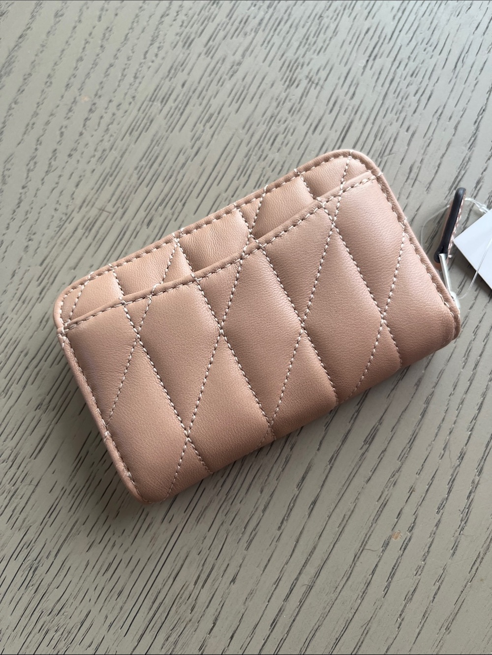Coach Quilted Card Case / Buff - Picture 2 of 5